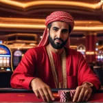 Arab-looking man in the casino hall